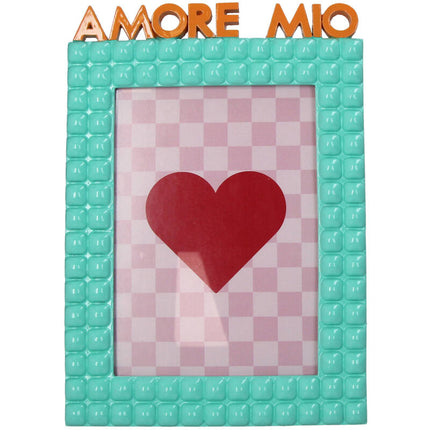 Amore Mio Polyresin Photo Frame Turquoise 13X18Cm
