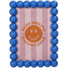 Photo Frame Smiley Polyresin Blue 10X15Cm