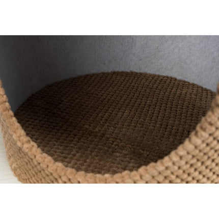 Trixie Grotte Pour Chat Avec Balle À Gratter 36X50 Cm Taupe