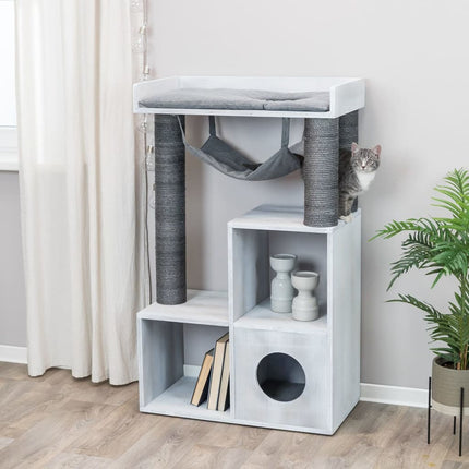Trixie Griffoir Pour Chat Avec Fonction D'étagère 72X38X110 Cm Gris
