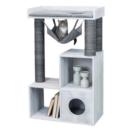 Trixie Griffoir Pour Chat Avec Fonction D'étagère 72X38X110 Cm Gris