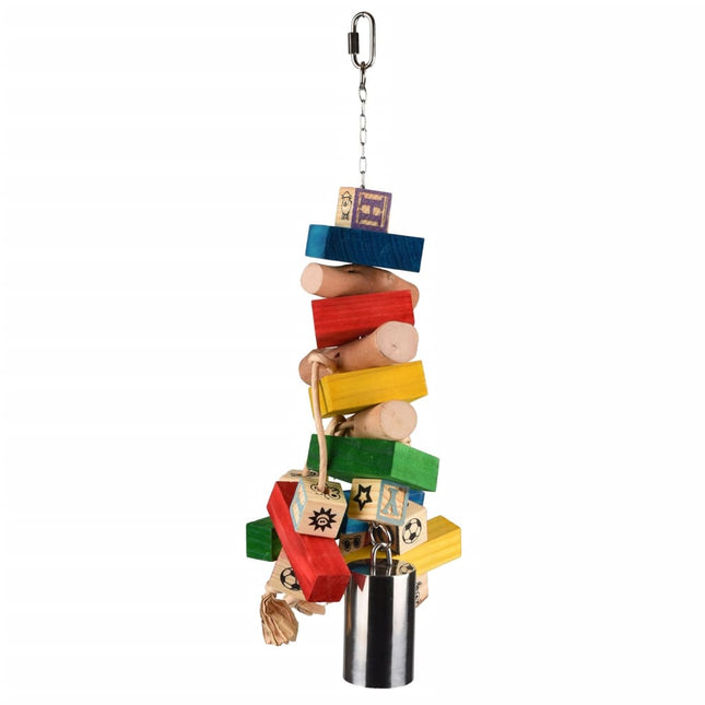 Flamingo Jouet D'oiseaux Cintre Arc-En-Ciel Bell Multicolore 52 Cm