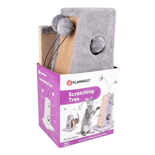 Flamingo Arbre À Chat Lara 35X35X68 Cm Gris