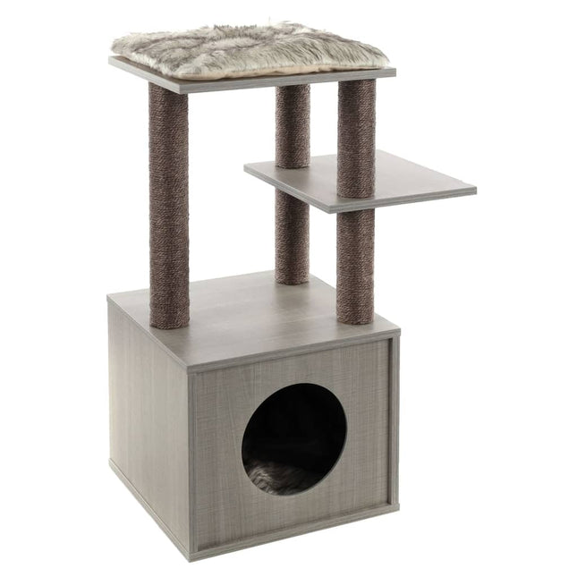 Flamingo Arbre À Chat Elias 57X40X84 Cm Gris Noir