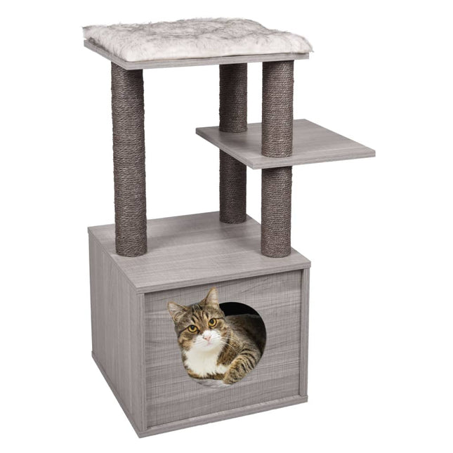 Flamingo Arbre À Chat Elias 57X40X84 Cm Gris Noir