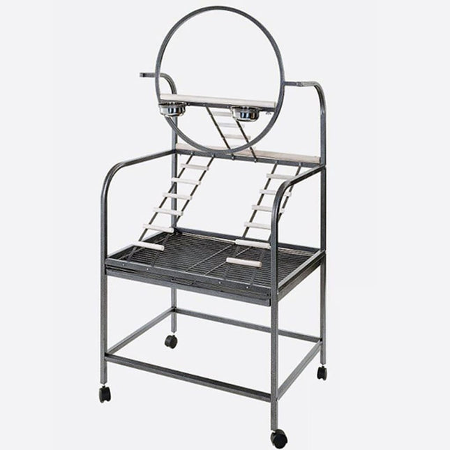 Strong Aire De Jeux Pour Perroquet Natalia Gris Métallisé 82X58X135Cm