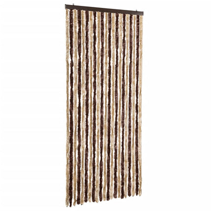 Moustiquaire Chenille Beige Et Marron Clair