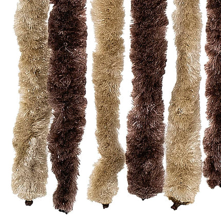 Moustiquaire Chenille Beige Et Marron Clair