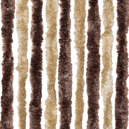 Moustiquaire Chenille Beige Et Marron Clair