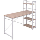 Bureau Avec Bibliothèque À 4 Niveaux Chêne