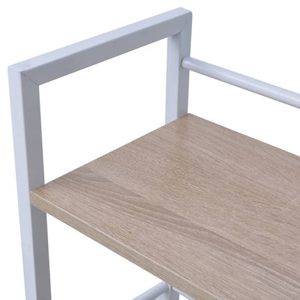 Bureau Avec Bibliothèque À 4 Niveaux Chêne