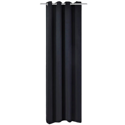 2 Pcs Rideau Blackout Occultant Avec Œillets En Métal 135X245Cm