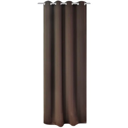 2 Pcs Rideau Blackout Occultant Avec Œillets En Métal 135X245Cm