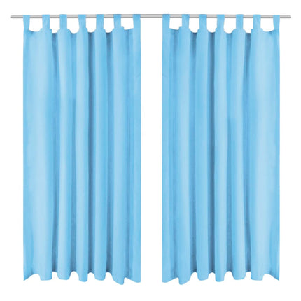 2 Pcs Rideau À Passant Micro Satin 140 X
