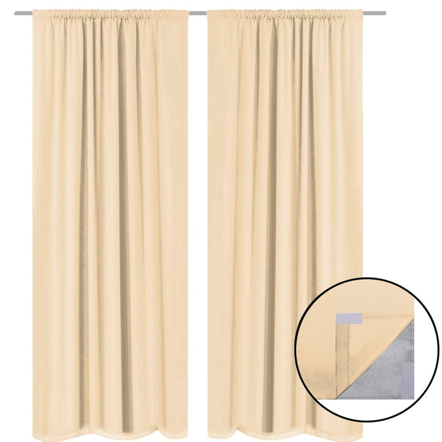 Rideau Occultant 2 Pcs À Double Couche 140 X