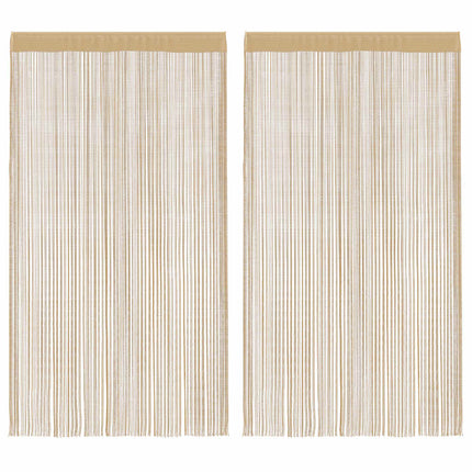 Rideau En Fils 2 Pcs 100 X 250 Cm