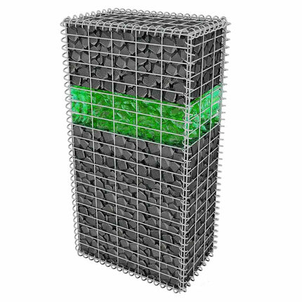 Roches De Jardin Verre Vert 60-120 Mm 25 Kg