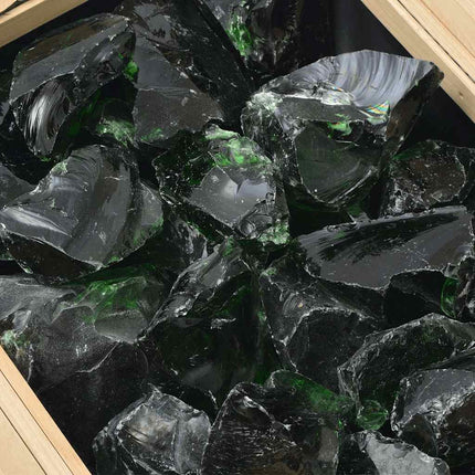 Roches De Jardin Verre Vert 60-120 Mm 25 Kg