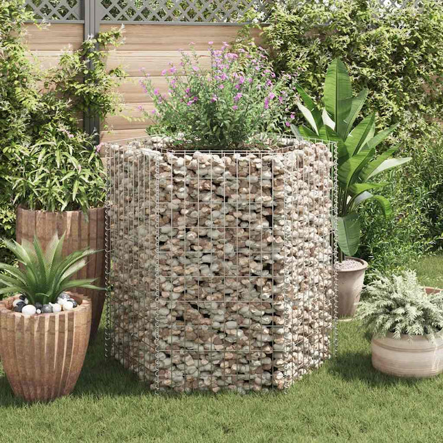 Lit Surélevé À Gabion Hexagonale