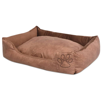 Lit Pour Chien Avec Couin Cuir Artificiel Pu Taille