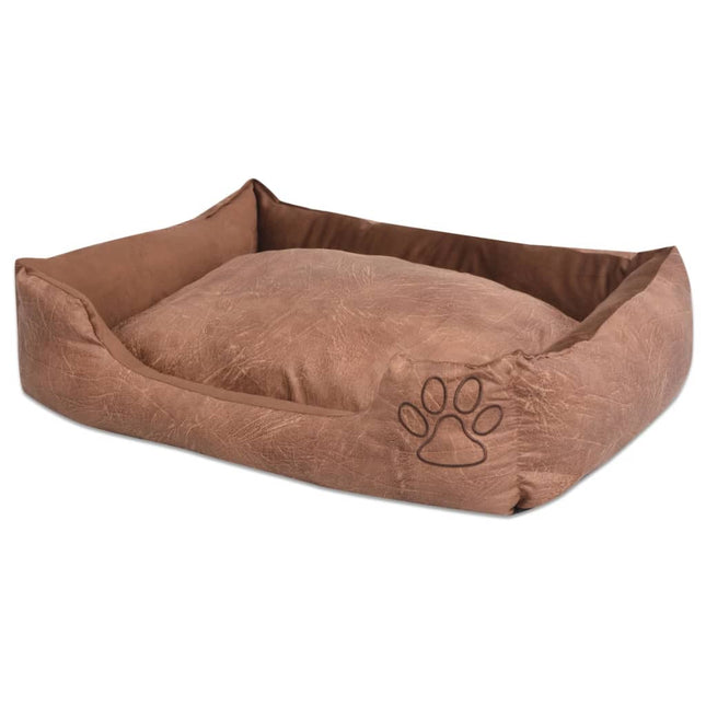 Lit Pour Chien Avec Couin Cuir Artificiel Pu Taille