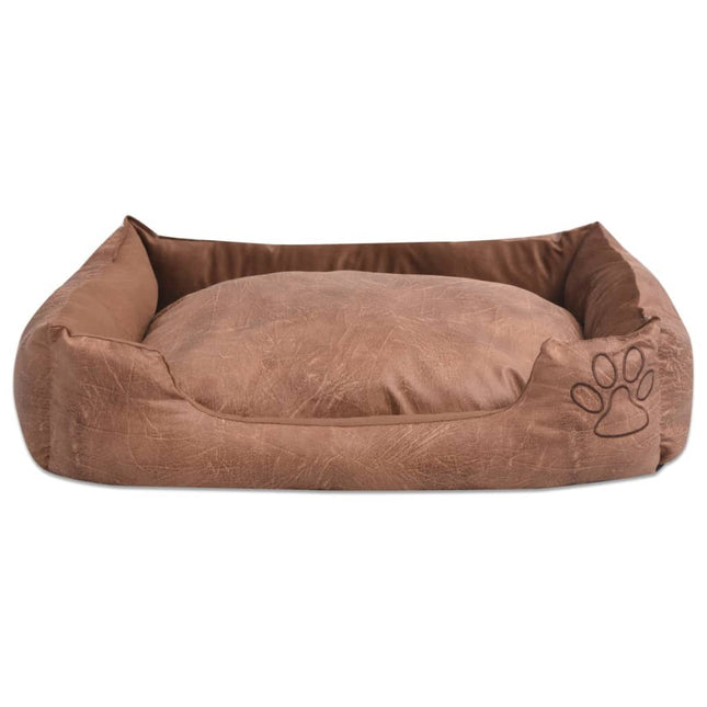 Lit Pour Chien Avec Couin Cuir Artificiel Pu Taille