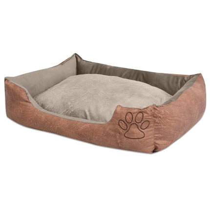 Lit Pour Chien Avec Couin Cuir Artificiel Pu Taille
