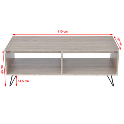 Armoire Tv / Table Basse 110X50X40 Cm Gris