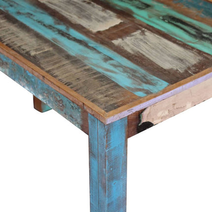Table De Salle À Manger Bois De Récupération Solide 115X60X76Cm