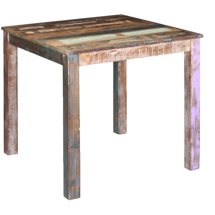 Table De Salle À Manger Bois De Récupération Solide 115X60X76Cm