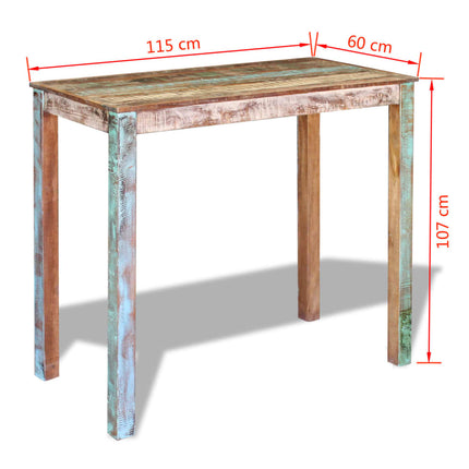 Table De Bar Bois Massif De Récupération