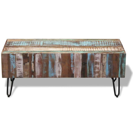 Table Basse Bois Massif De Récupération 100X50X38 Cm
