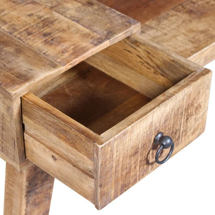 Banc Avec Tiroir Bois De Manguier Massif 120X36X60 Cm