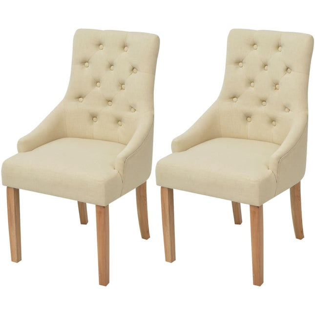 Chaises À Manger Lot De 2 Tissu