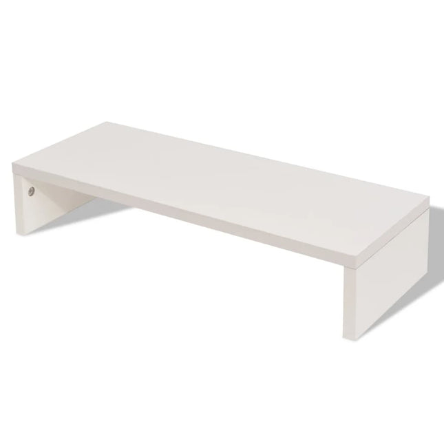 Support De Moniteur Bois D’ingénierie 60X23,5X Blanc