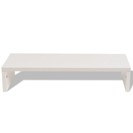 Support De Moniteur Bois D’ingénierie 60X23,5X Blanc