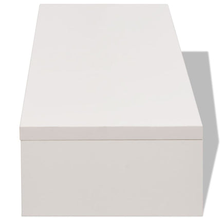 Support De Moniteur Bois D’ingénierie 60X23,5X Blanc
