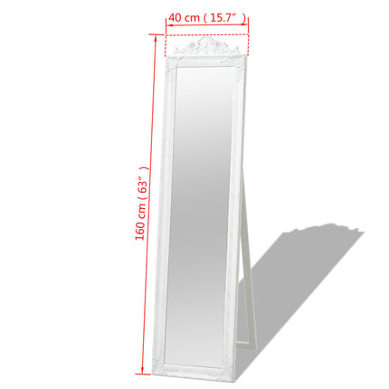 Miroir Sur Pied Style Baroque