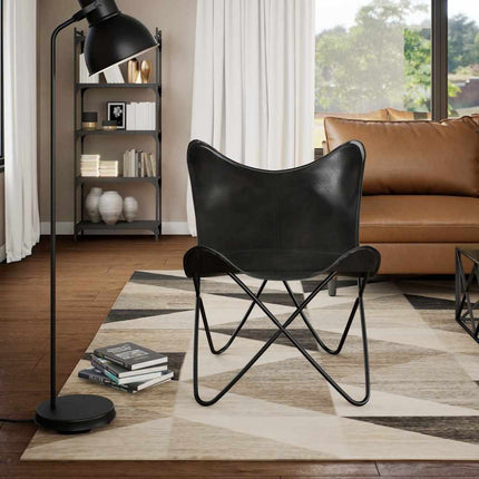 Chaise Papillon Cuir Véritable