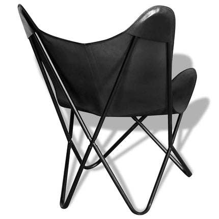 Chaise Papillon Cuir Véritable