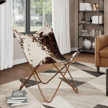 Chaise Papillon Cuir Véritable