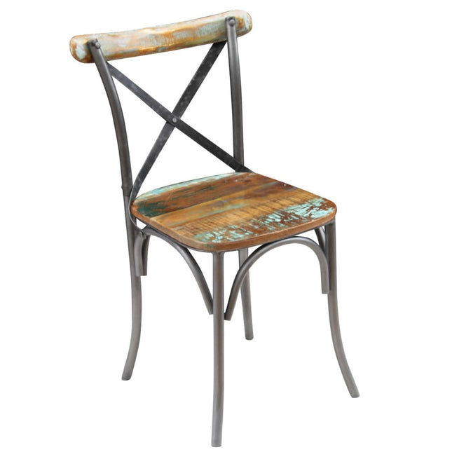 Chaises À Manger Lot De 2 Bois De Récupération Solide