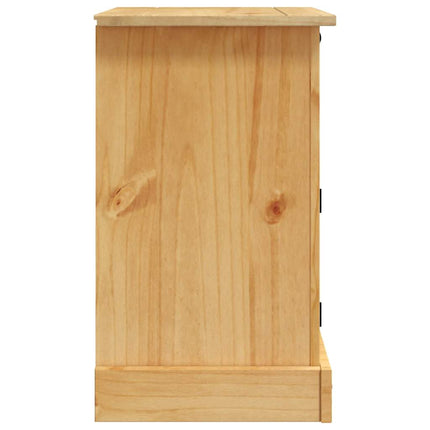 Table De Chevet Gamme Corona Pin Mexicain 53X39X66 Cm