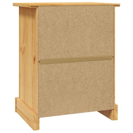 Table De Chevet Gamme Corona Pin Mexicain 53X39X66 Cm