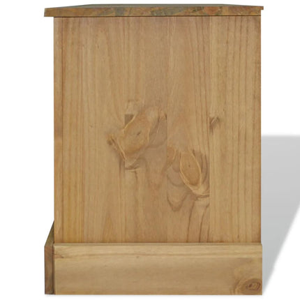 Meuble Tv Gamme Corona Pin Mexicain 120X40X52 Cm