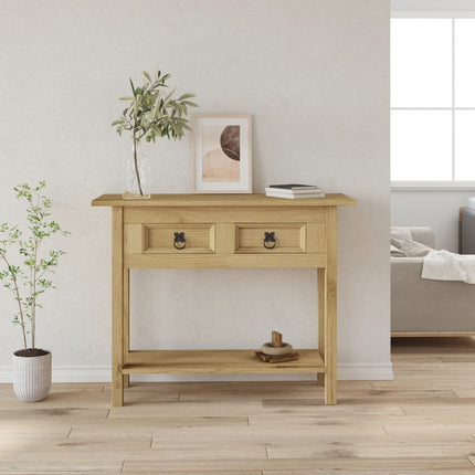 Table Console Gamme Corona Pin Mexicain 93X34,5X73 Cm