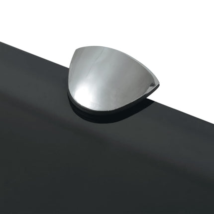 Étagère Murale Verre 8 Mm Noir