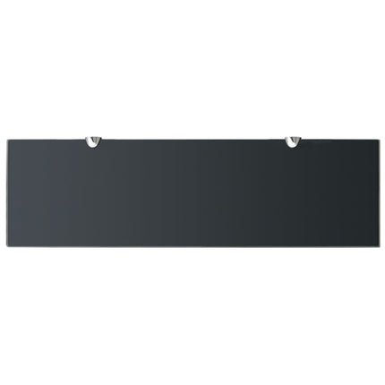 Étagère Murale En Verre 8 Mm Noir