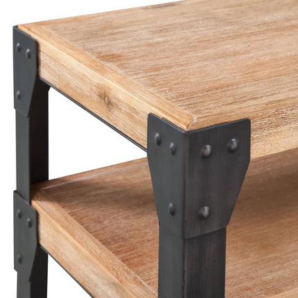 Table Console Bois D'acacia Massif 120 X 40 X 85 Cm