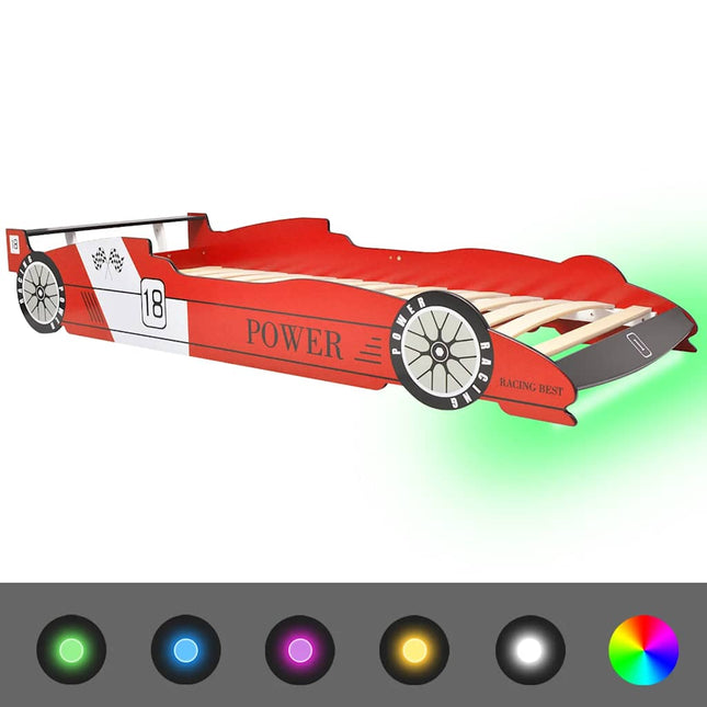 Lit Voiture De Course Pour Enfants Avec Led 90 X 200 Cm